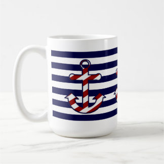 Nautiskt ankra kaffemuggen kaffemugg