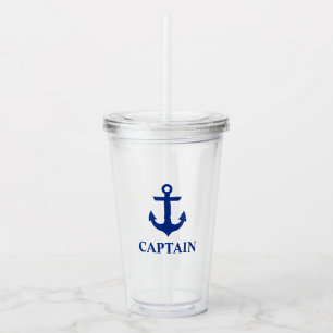 Nautiskt ankra kaptenen take away mugg