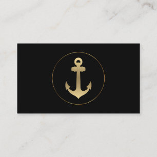 Nautiskt ankra logotypvisitkorten visitkort