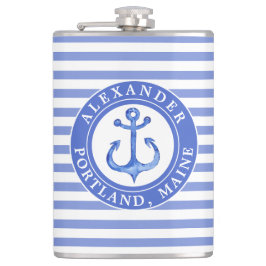 Nautiskt ankra marinpersonligen fickplunta