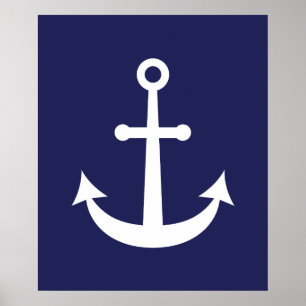 Nautiskt ankra poster
