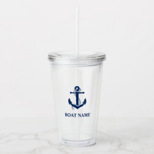 Nautiskt ankra repfartygnamn take away mugg