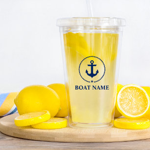 Nautiskt ankra stjärnafartygnamn take away mugg