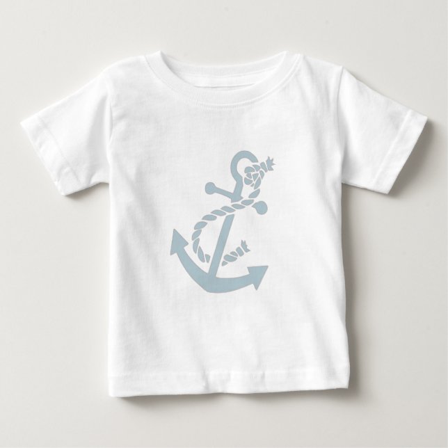 Nautiskt ankra tee shirt (Framsida)