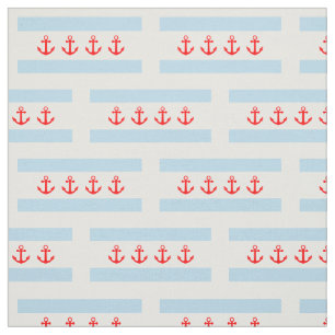 Nautiskt ankrar det Chicago flaggamönster Tyg