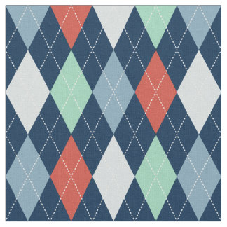 Nautiskt Argyle tyg