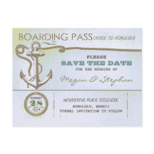 Nautiskt boardingpass, spara datumet biljett