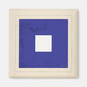 Nautiskt brev "P" signalerar flagga Magnet