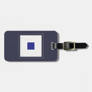 Nautiskt brev "S" signalerar flagga Bagagebricka