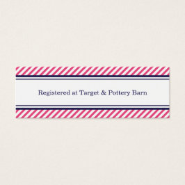 Nautiskt Bröllop-kort för flotta och Rosa Litet Visitkort