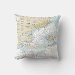 Nautiskt diagram 11383 i Pensacola Bay Kudde