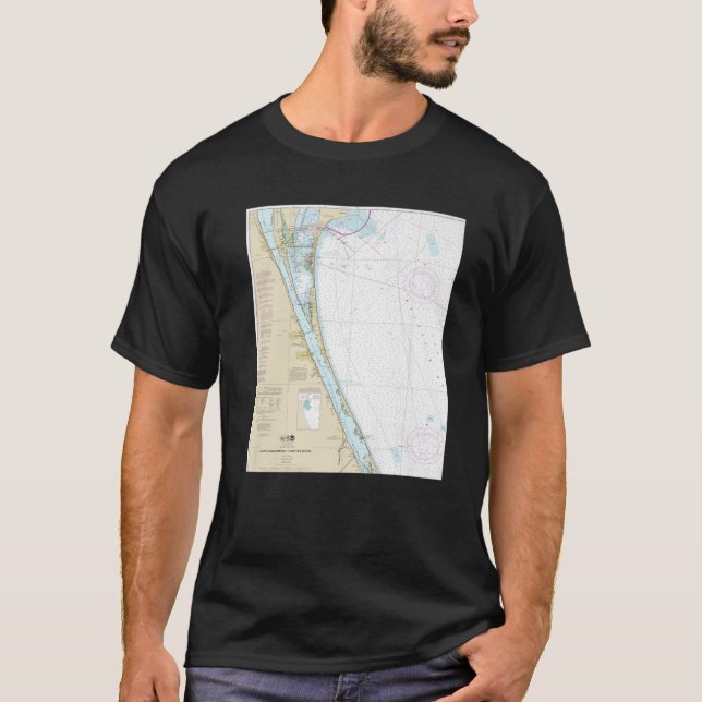 Nautiskt diagram - Kap-kanalen och södra områden T Shirt (Framsida)