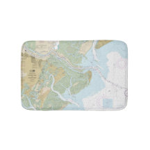 Nautiskt diagram över floden Savannah och Wassaw L