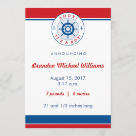 Nautiskt fågelmeddelande, pojke meddelande