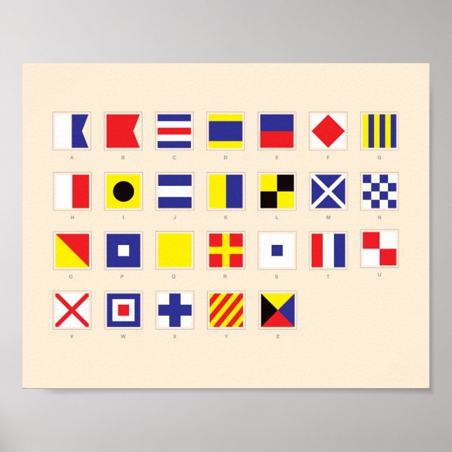 Nautiskt Flagga Poster (Framsidan)