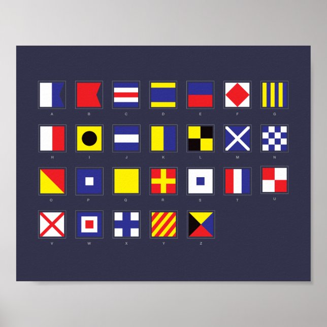 Nautiskt Flagga Poster (Framsidan)