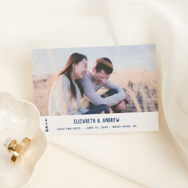 Nautiskt foto spara datumet