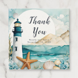 Nautiskt fyr Bröllop Gåvor Etiketter