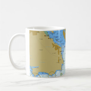 Nautiskt kartlägga kaffemuggen kaffemugg