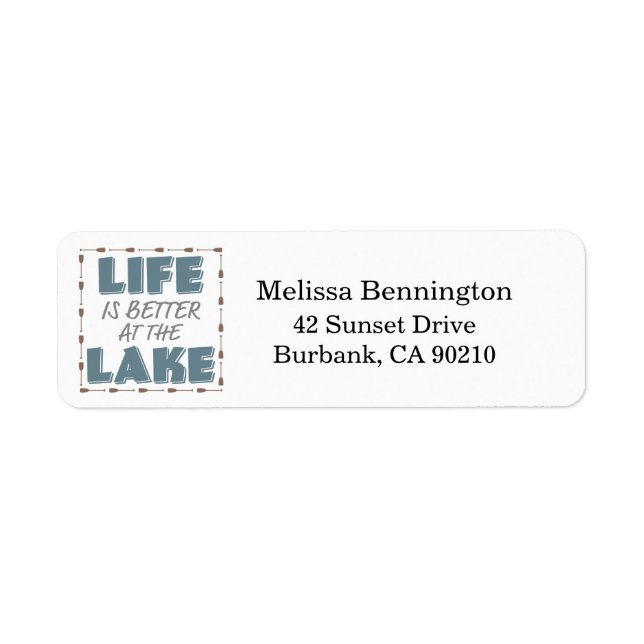 Nautiskt liv är bättre vid Sjö-offerten Returadress Etikett (Framsidan)