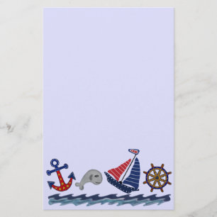 Nautiskt mönster brevpapper
