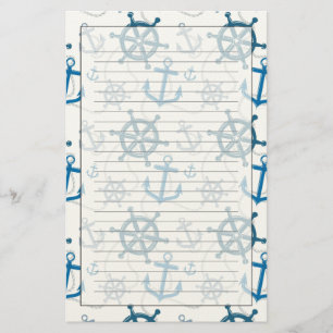 Nautiskt mönster brevpapper