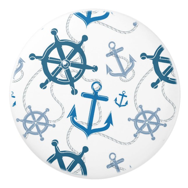 Nautiskt mönster knopp (Framsidan)