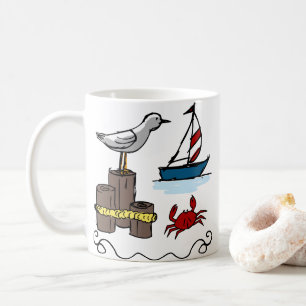 Nautiskt område kaffemugg