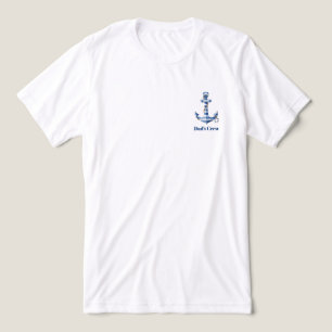 Nautiskt Randig Ankar Födelsedag T Shirt