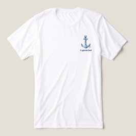 Nautiskt Randigt Ankare Födelsedag T Shirt