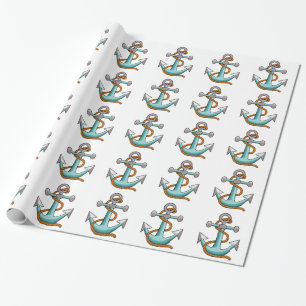 Nautiskt rep och ankar  presentpapper