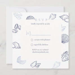 Nautiskt RSVP Anteckningskort