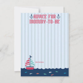 Nautiskt tema - Advice-kort för Mamma som ska anvä Rådkort