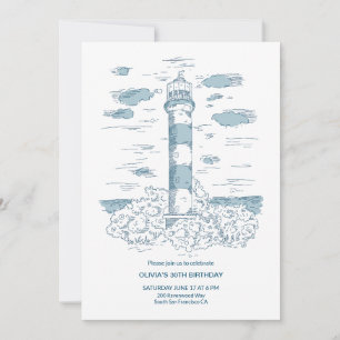 Nautiskt tema Birthday Inbjudningar
