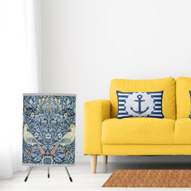 Nautiskt tema Blue White Anchor Marine Rand Lumbarkudde (Skapare uppladdad)