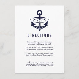 Nautiskt tema | BRÖLLOP Tilläggskort