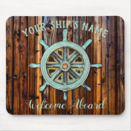 Nautiskt tema Bronze Captains Wheel Musmatta