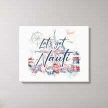 Nautiskt tema Canvas Wall Art