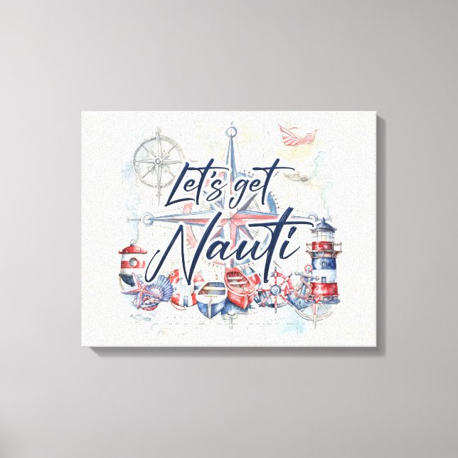 Nautiskt tema Canvas Wall Art (Framsida)