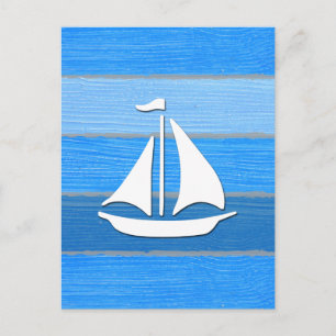 Nautiskt tema design vykort
