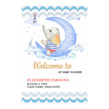 Nautiskt tema för babyvisningsprogrammet