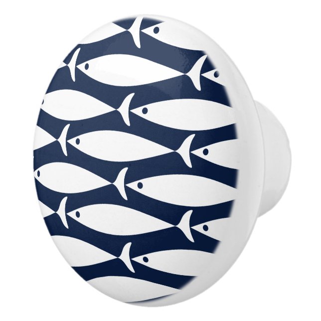 Nautiskt tema för kustfiske knopp (Höger)