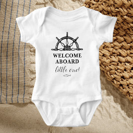 Nautiskt tema för nyfödd baby t shirt
