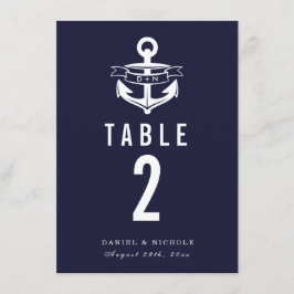 Nautiskt tema tabellnummer | Bröllop