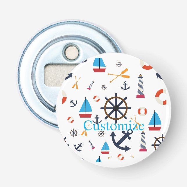 Nautiskt tema Thunder_Cove Flasköppnare (Framsidan)