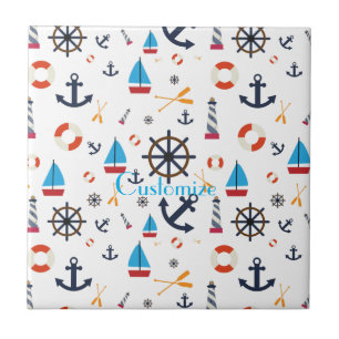 Nautiskt tema Thunder_Cove Kakelplatta