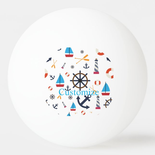 Nautiskt tema Thunder_Cove   Pingisboll (Framsidan)