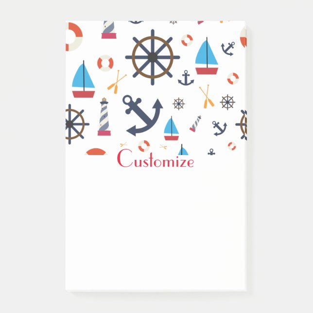 Nautiskt tema Thunder_Cove Post-it Block (Framsida)