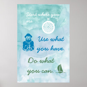 Nautiskt tematiskt motiv poster
