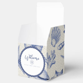 Nautiskt ThLED Blue Seashell Presentaskar